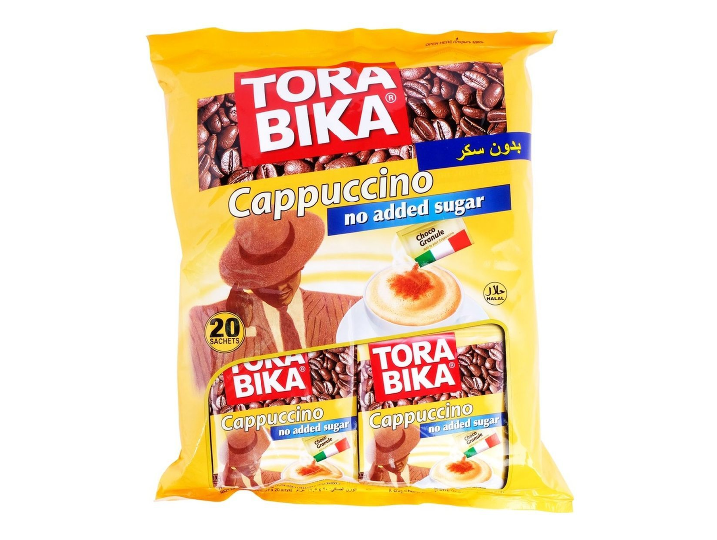Cappuccino sans sucre 500G x 12 - TORA BIKA