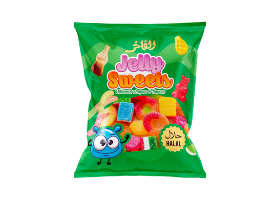Bonbons à la gelée halal (verts ) 85G x30 AL FAKHR