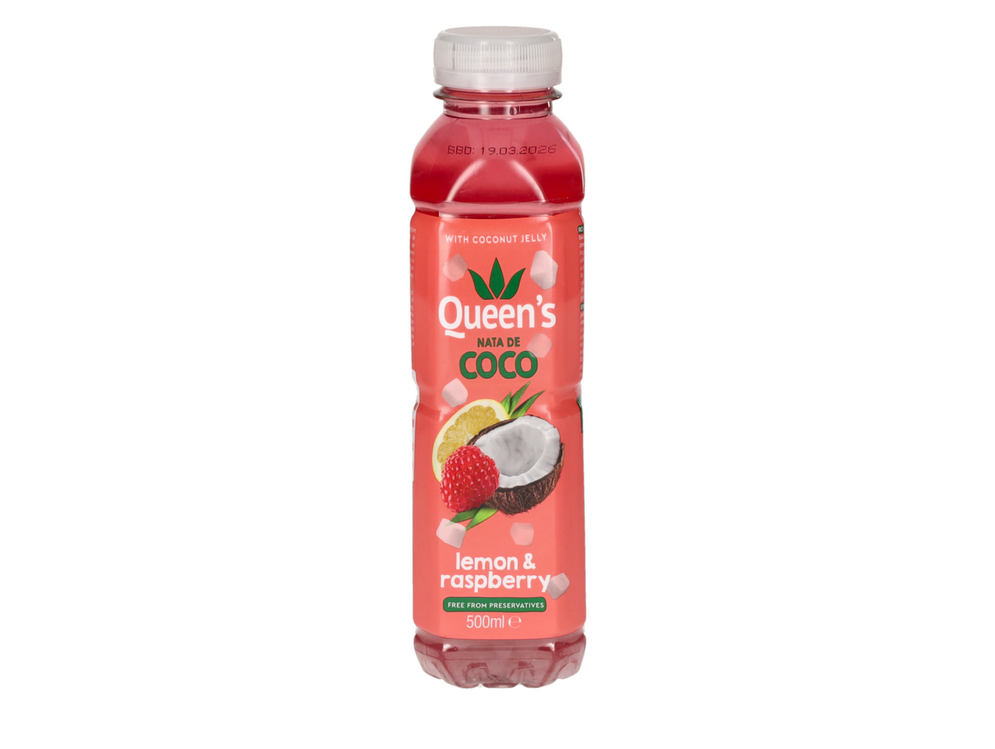 Eau à l'aloe vera à la fraise, citron et à la noix de coco 500ML x 12 QUEEN