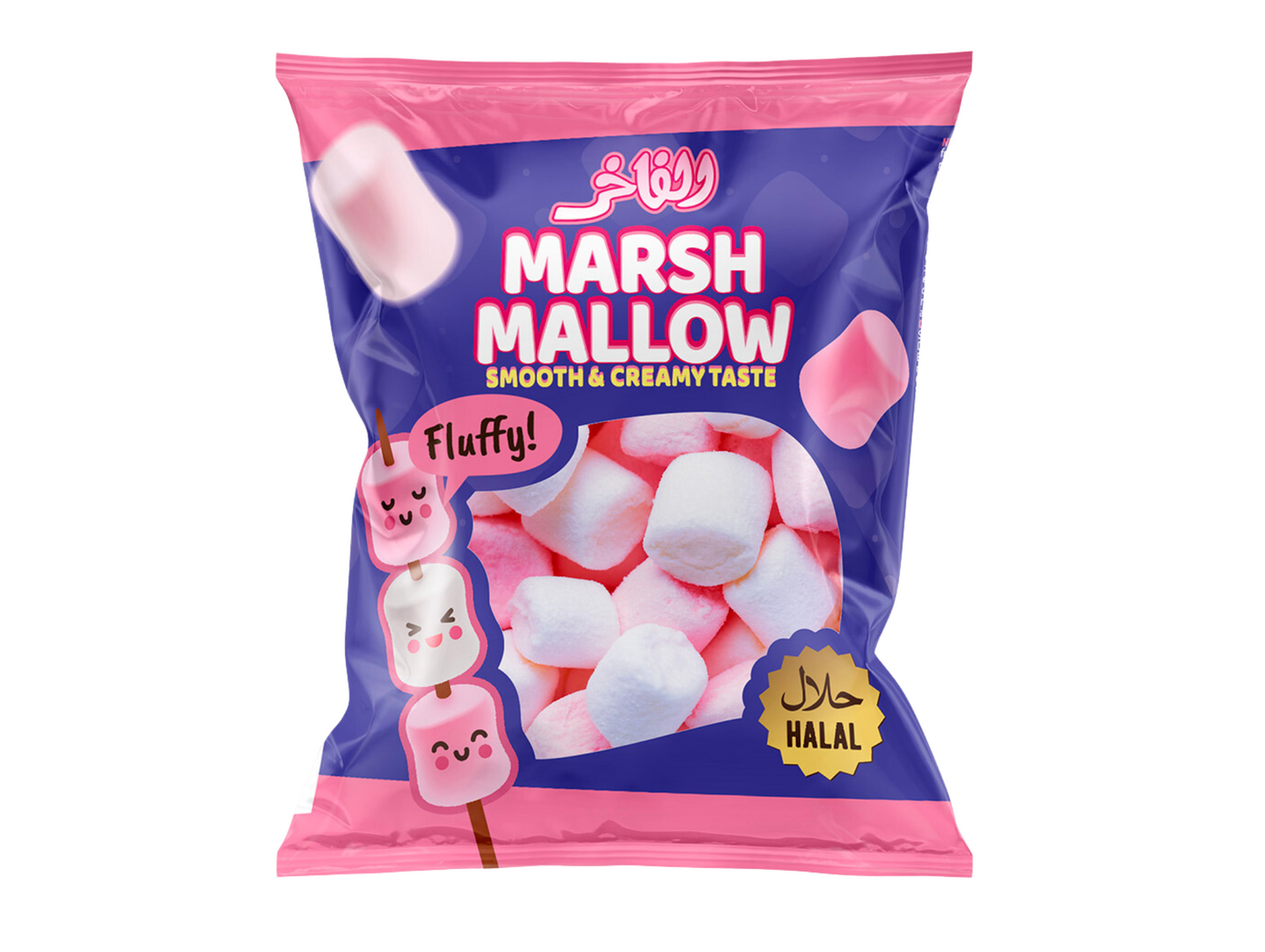 Marshmallow (dark blue) halal 65G x28 AL FAKHER