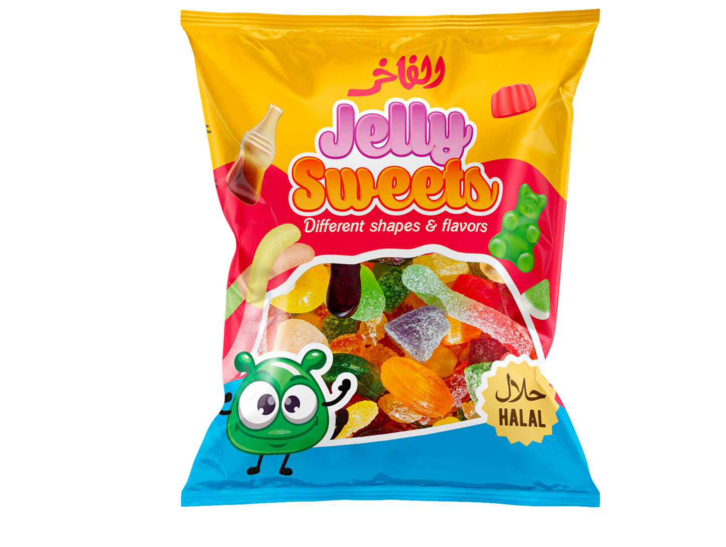 Bonbons à la gelée halal (colorés) 85G x30 AL FAKHR