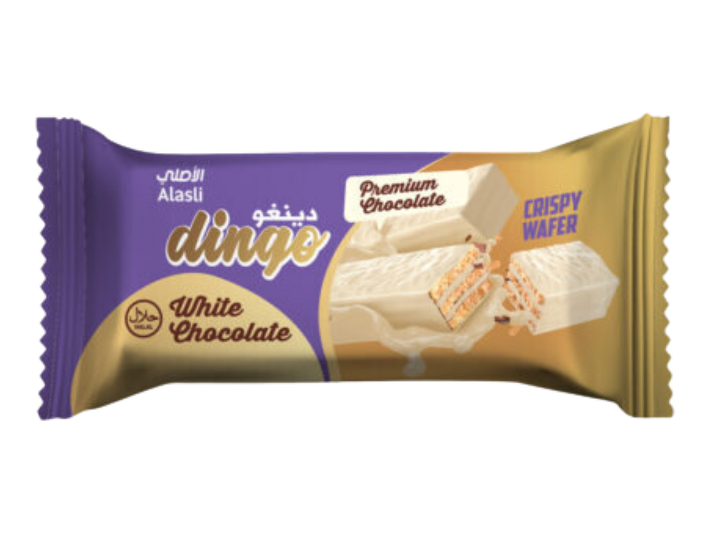 Gaufrettes au chocolat blanc 16 paquets de 21G x 12 DINGO
