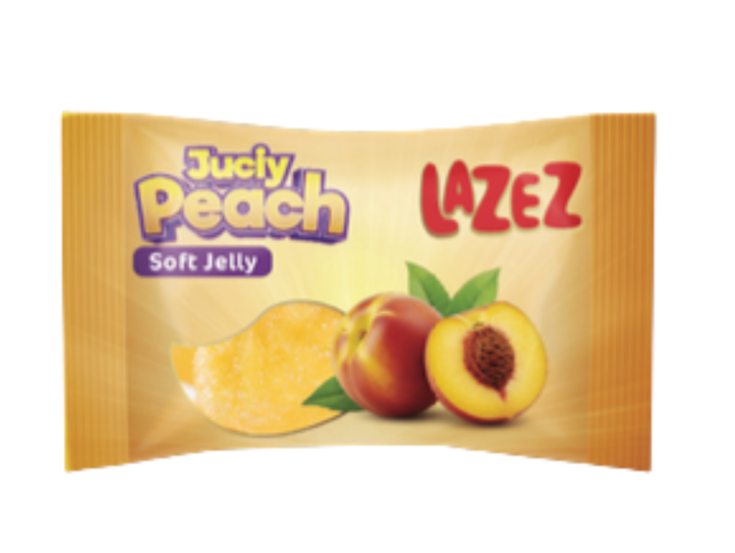 Bonbons juteux à la pêche 100G x 24 - LAZEZ
