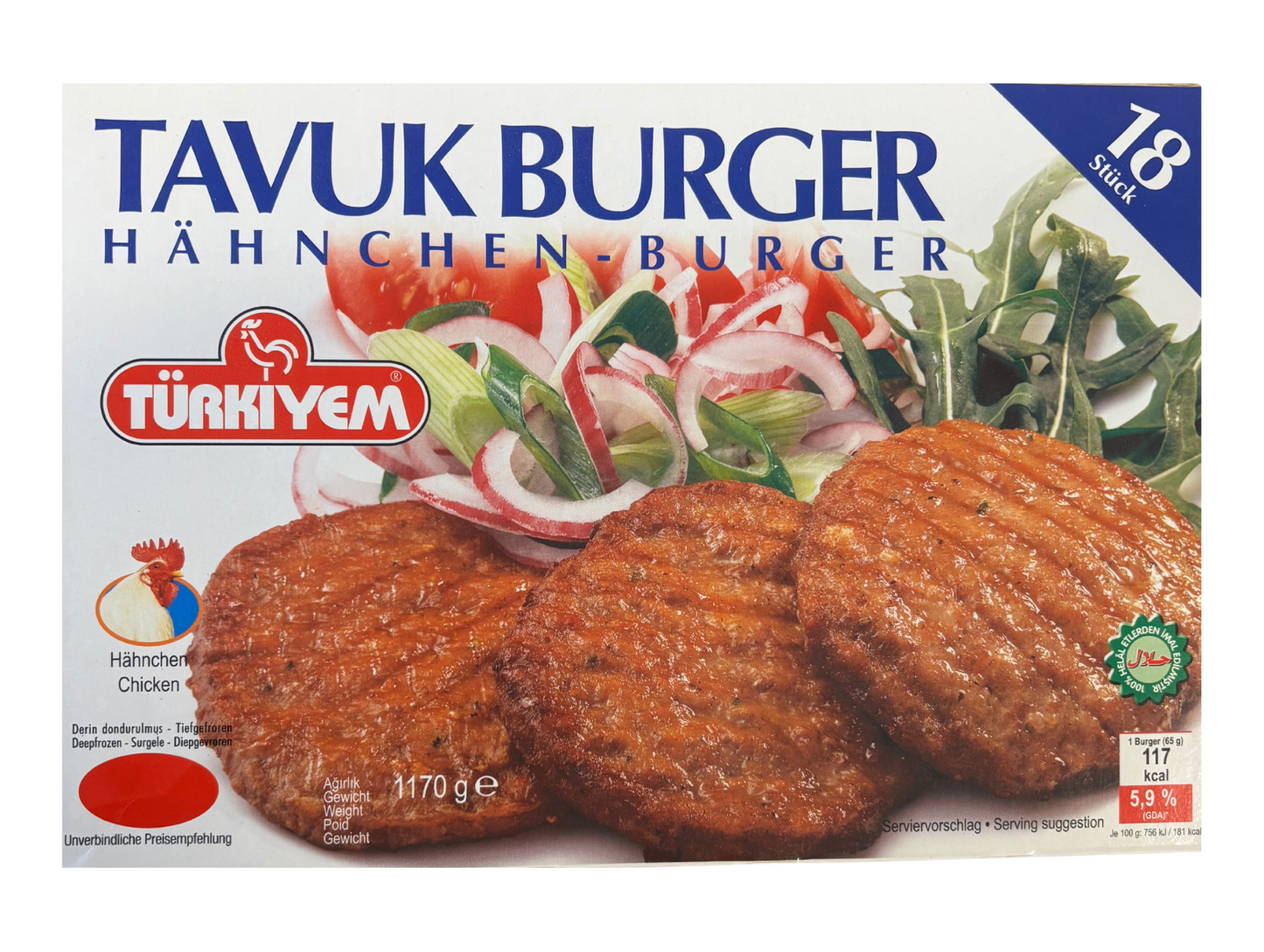 Steak de poulet 65Gx18x8 TURKIYEM