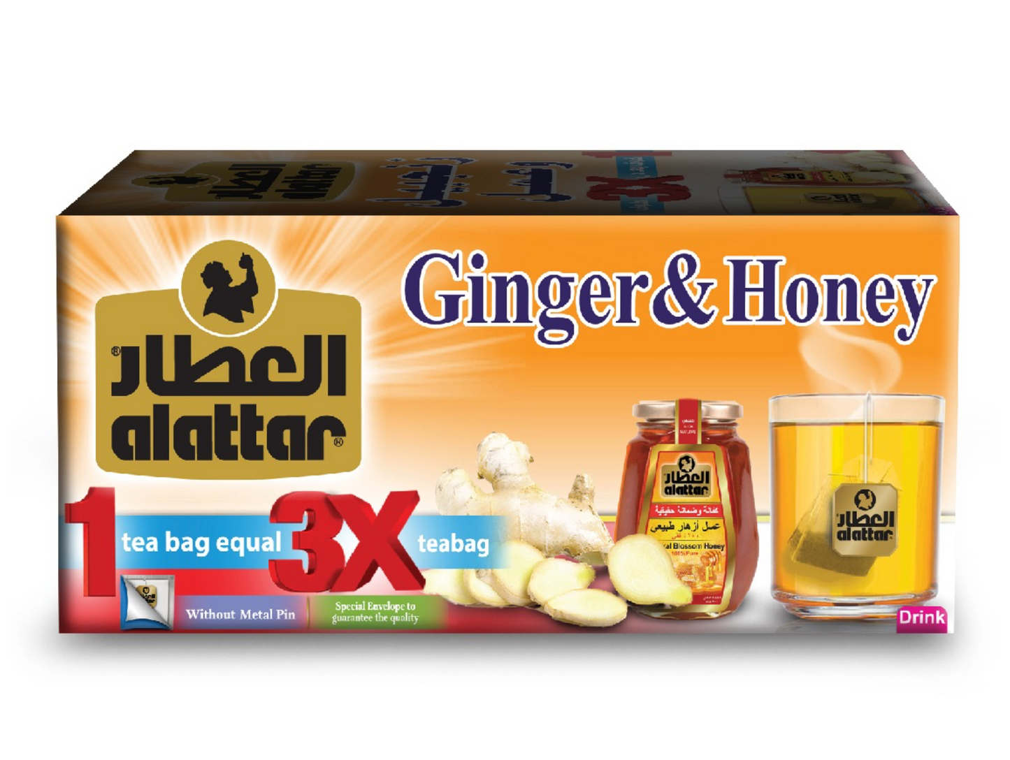 Infusion de 12 sachets au gingembre et au miel de 2,8G x24 AL ATTAR