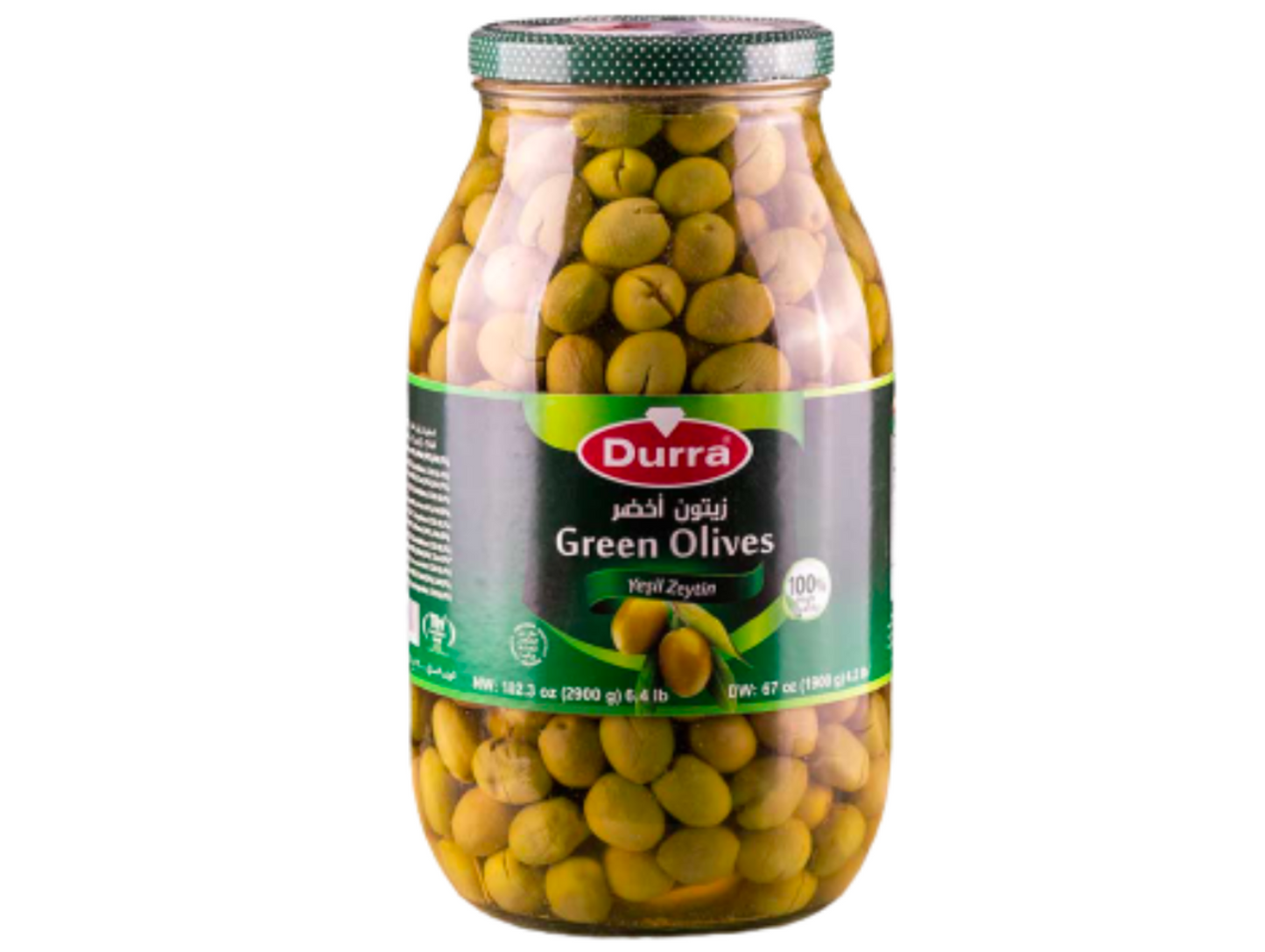 Olives vertes égyptienne 2750G x 4 DURRA