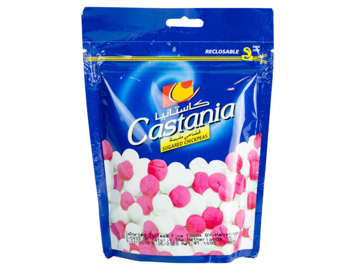 POIS CHICHE SUCRÉS 100G x10 CASTANIA