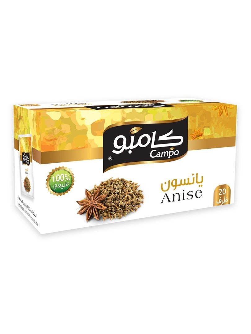 Infusion 20 sachets de 2G x 6 à l'anis CAMPO