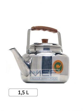 Théière en acier inoxydable capacité 1,5 litre