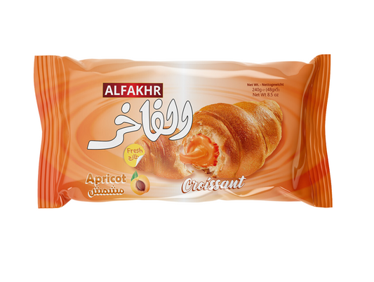 Croissant fourré à l'abricot 240G x16 ALFAKHR