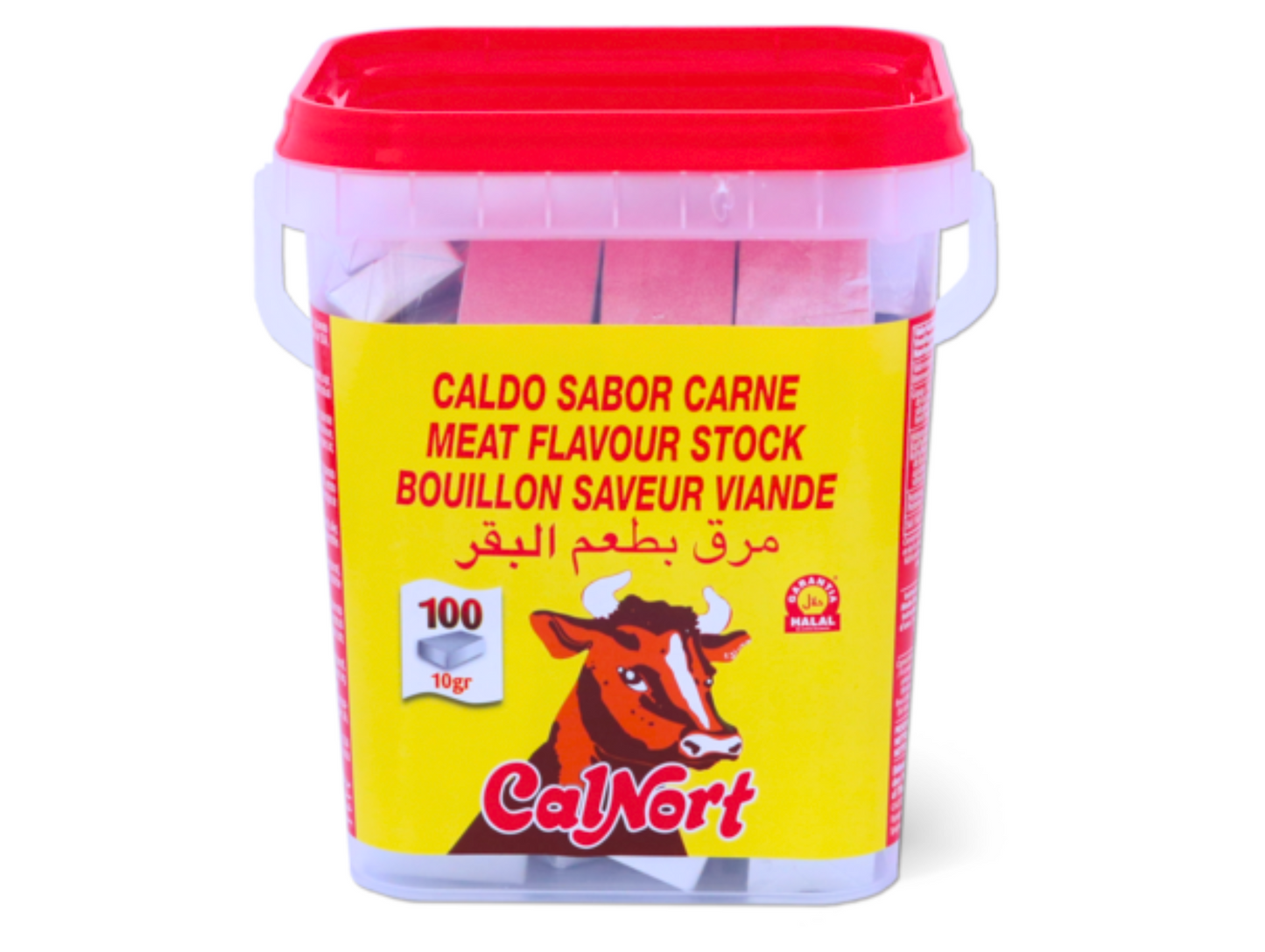 Bouillon de boeuf en cube halal 100 cubes de 10G x 8 CALNORT