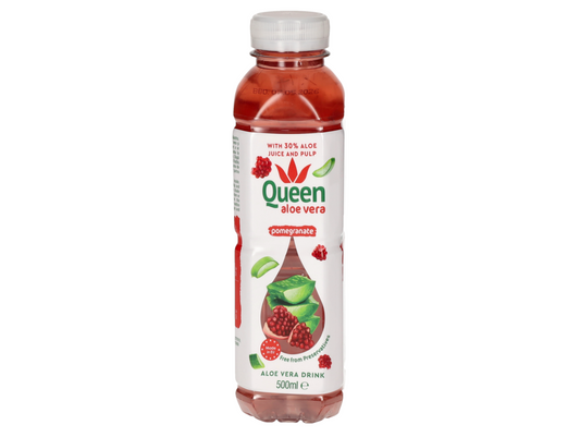 Eau à l'aloe vera goût grenade 500ML x 12 QUEEN