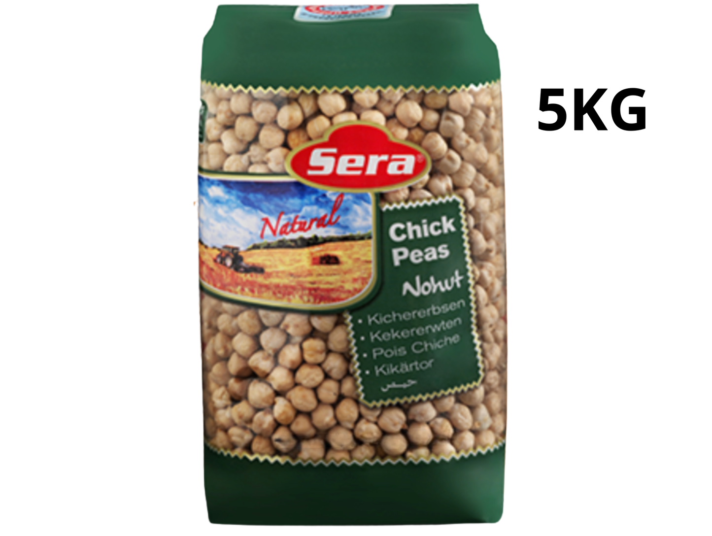 Pois chiches 8mm 5KG x 4 SERA