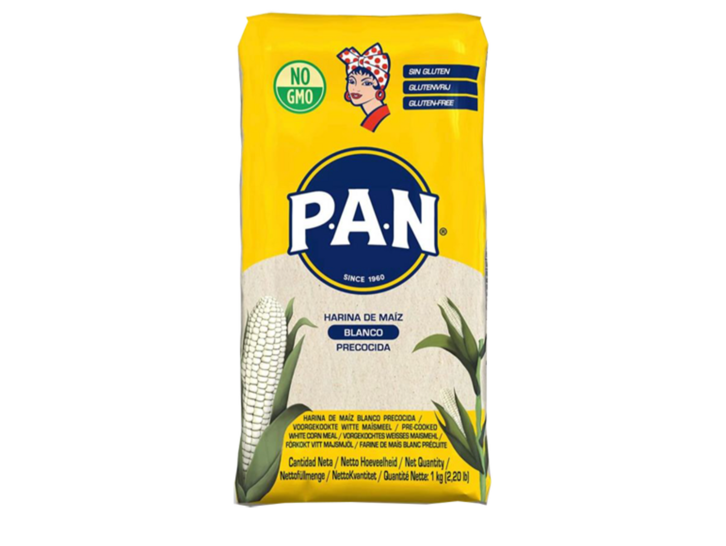 Farine de maïs blanche 1KG x10 - PAN