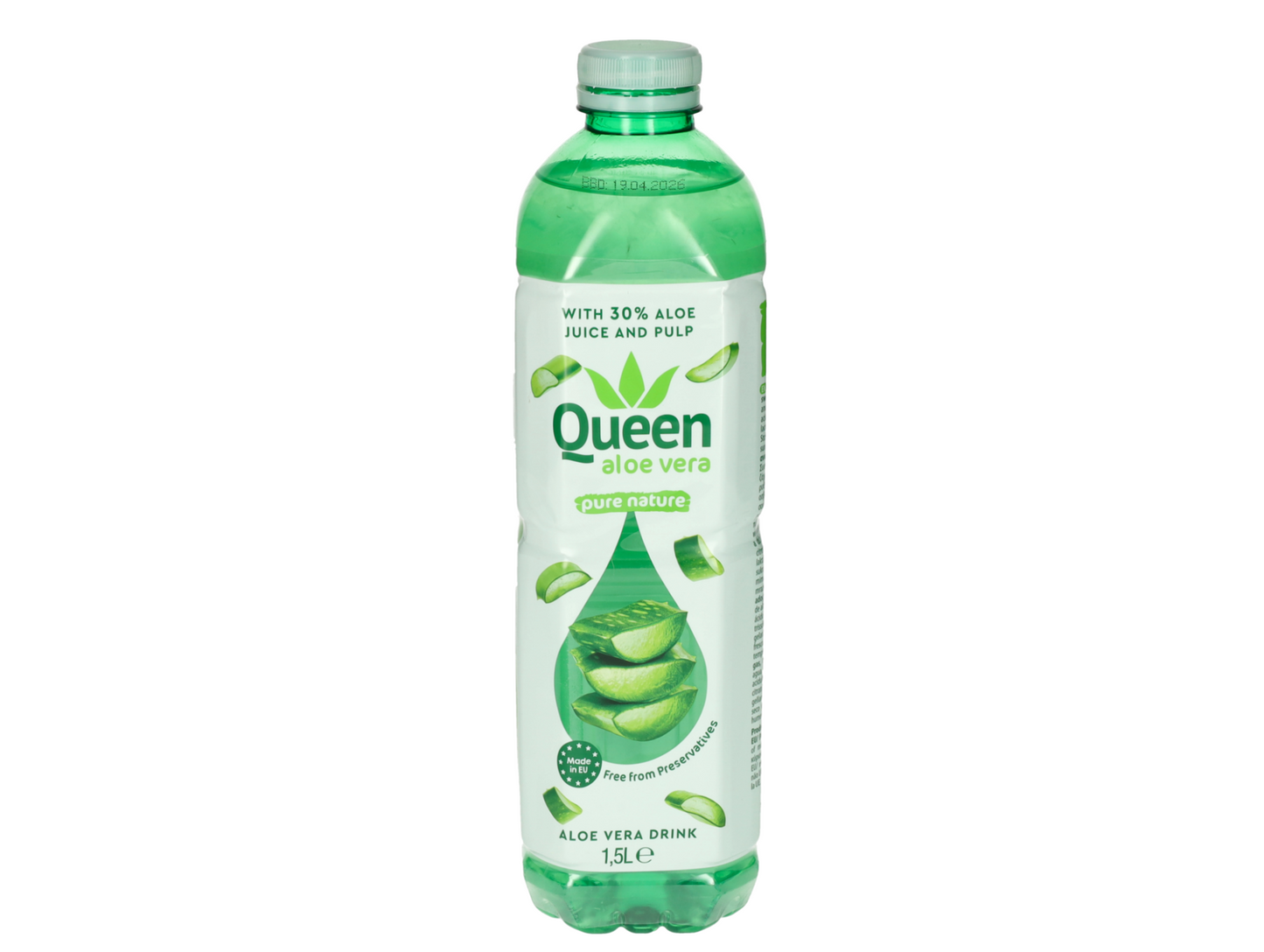 Eau à l'aloe vera nature 1,5L x 6 QUEEN