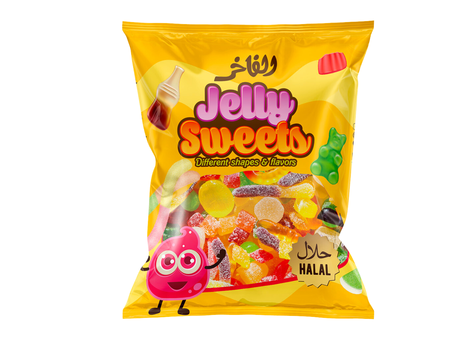 Bonbons à la gelée halal (jaune ) 85G x30 AL FAKHR