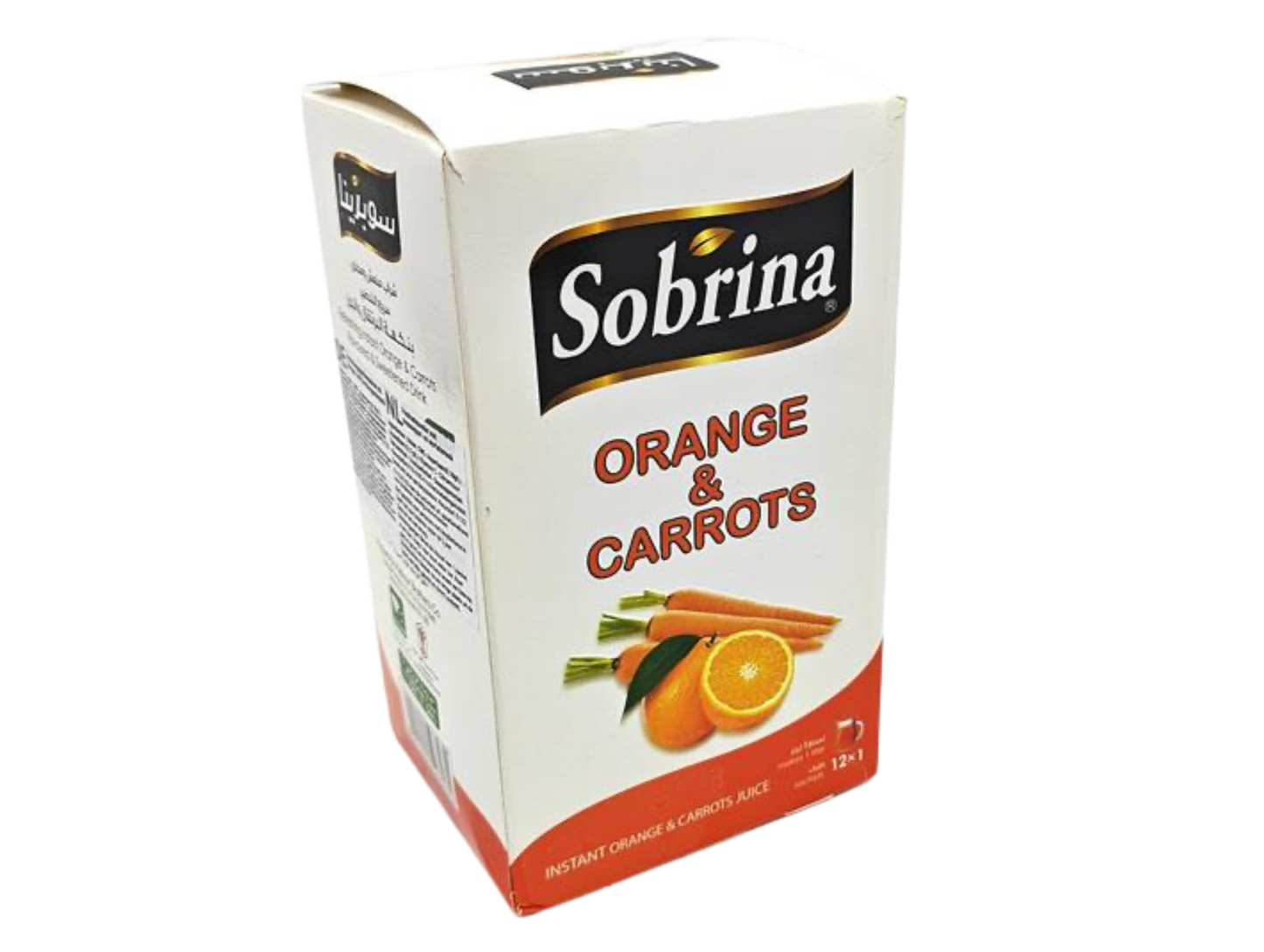 Jus d'orange et de carottes en poudre 1L x 12 SOBRINA