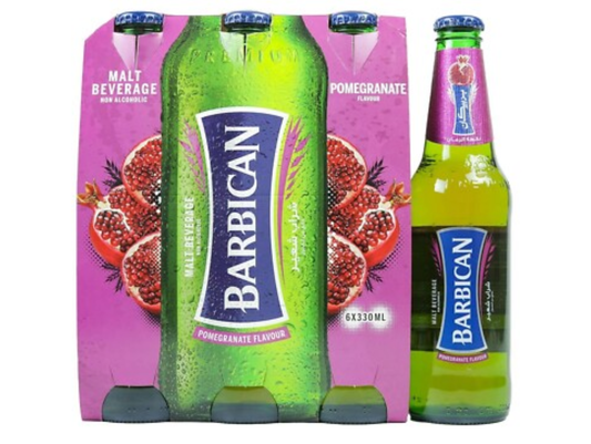 Bière sans alcool à la grenade 330ML x24 BARBICAN