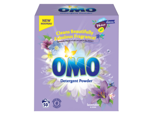 Lessive en poudre à la lavende et à la menthe 5KG OMO