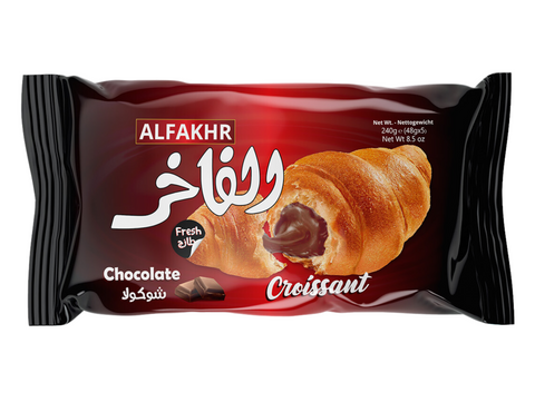 Croissant fourré au chocolat 240G x16 ALFAKHR