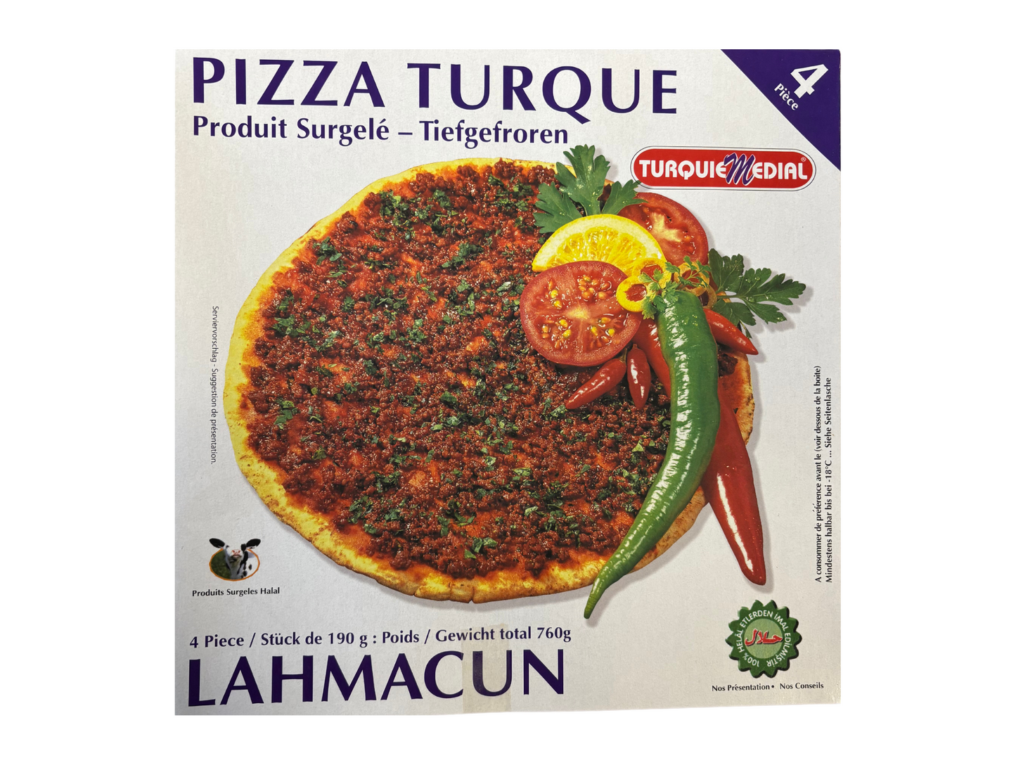 Pizza turque lahmacun 760G x14 TURQUIE MEDIAL