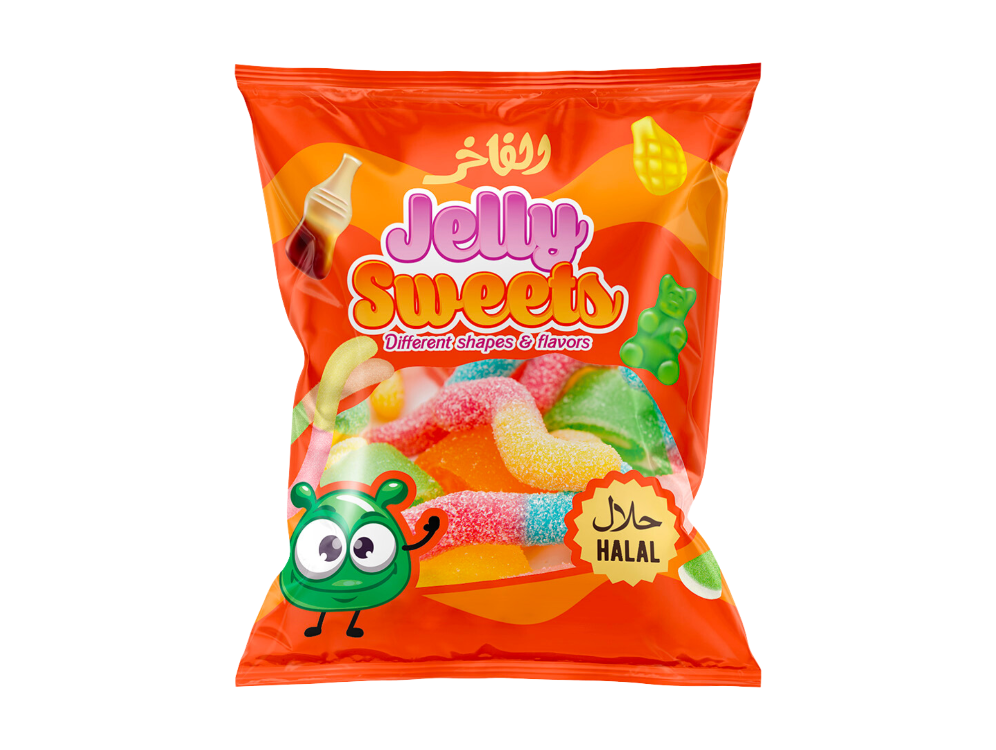 Bonbons à la gelée halal (orange) 85G x30 AL FAKHR