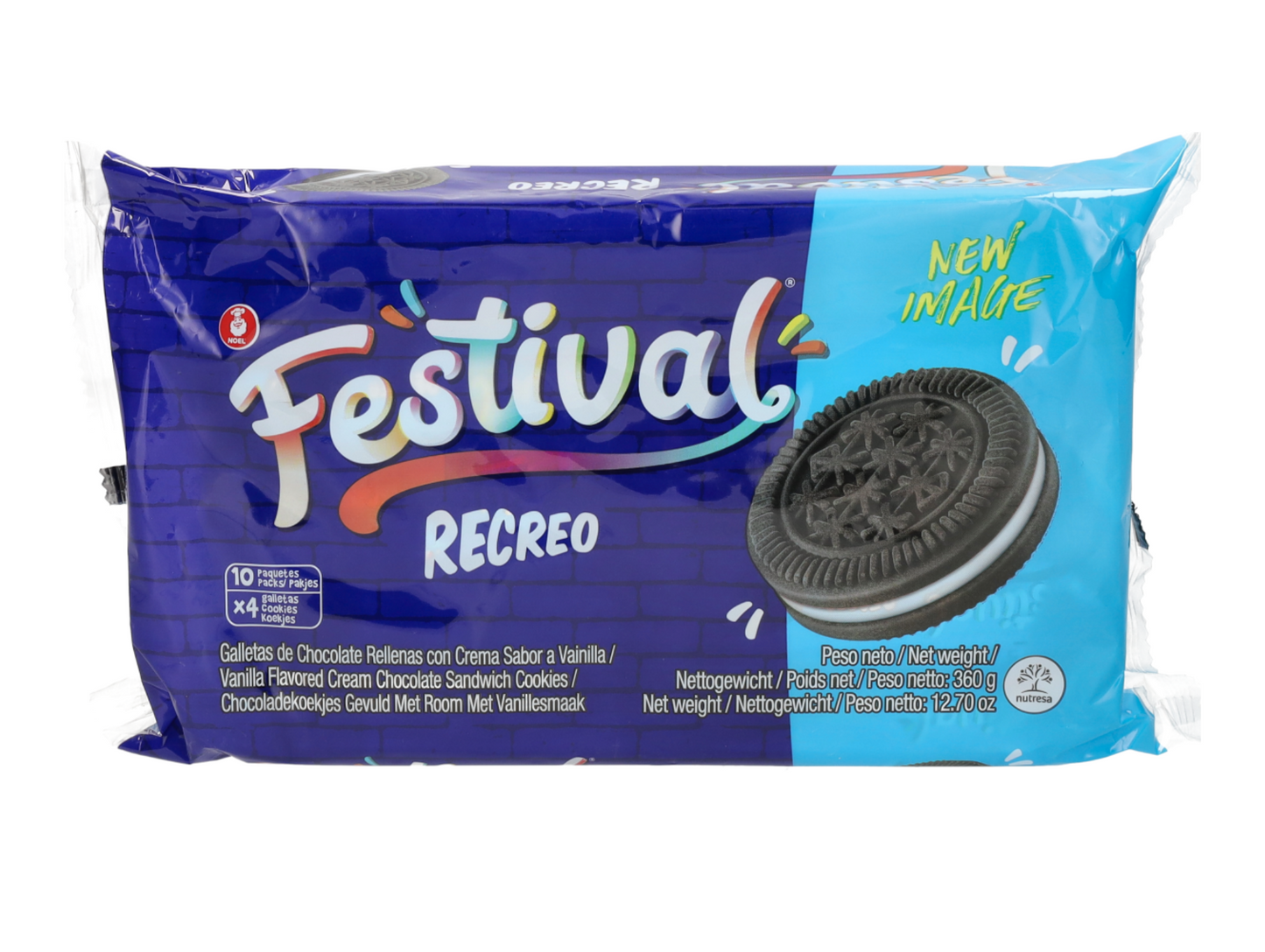 Biscuit au chocolat recreo 360G x 12 FESTIVAL