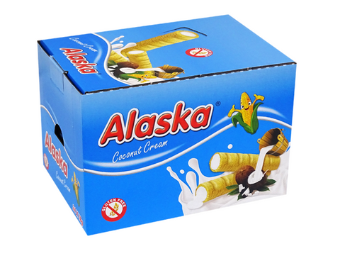 Biscuit roll fourrés à la noix de coco 18G x24 (x16) ALASKA