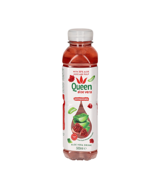 Eau à l'aloe vera  goût grenade 500ML x 12 QUEEN