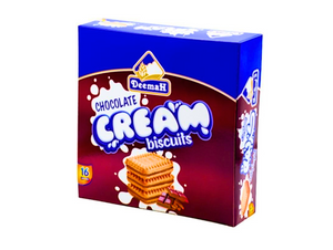 Biscuits à la crème saveur chocolat (16paquets x 21G) x12 DEEMAH