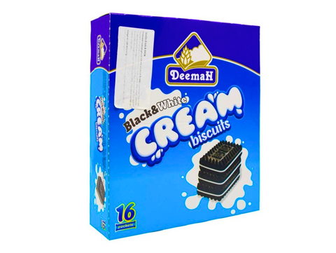 Biscuits fourrés à la crème saveur Oreo (16 paquets x21G) x12 DEEMAH