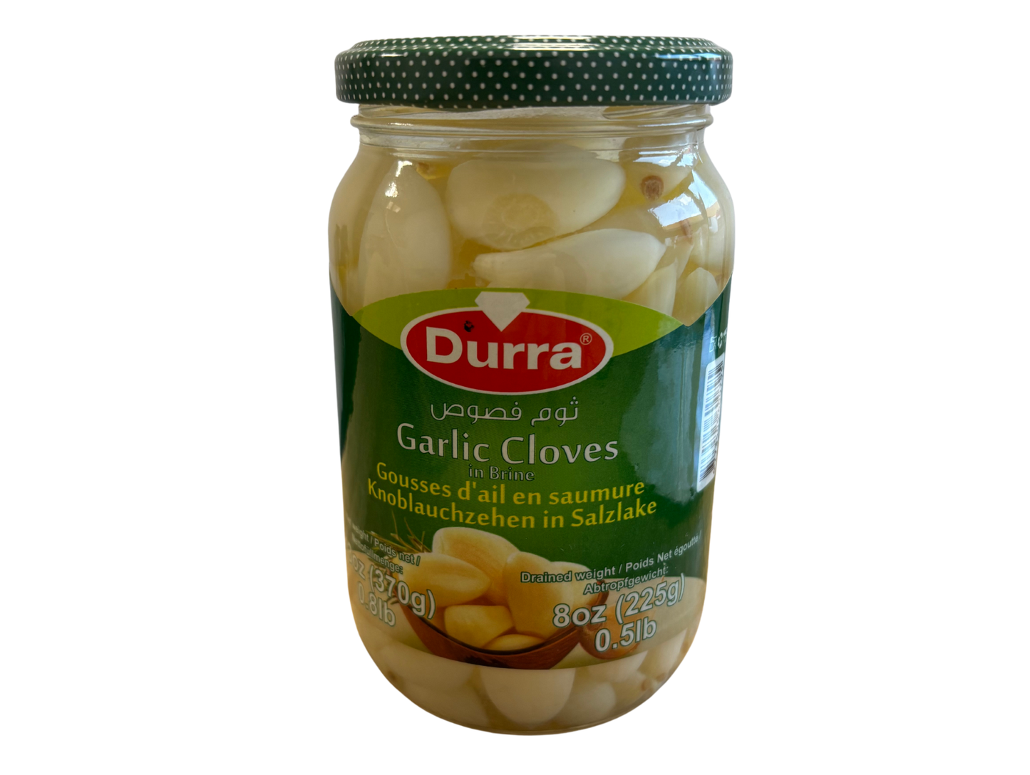Gousses d'ail marinés 370G x 12 - DURRA