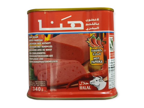Mortadelle de boeuf épicé halal 340G x24 HANA