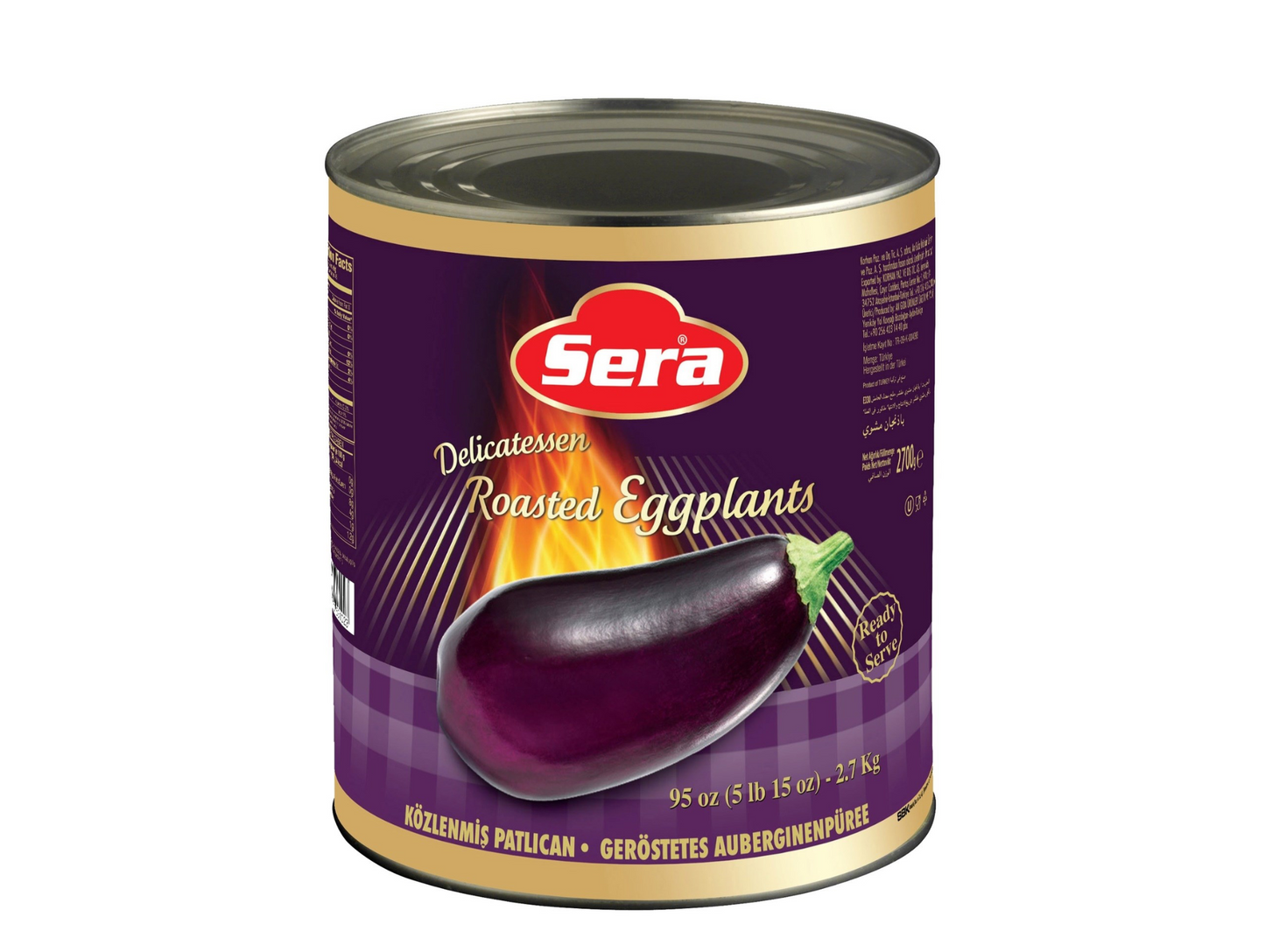 Aubergines grillées 2800G x6 SERA