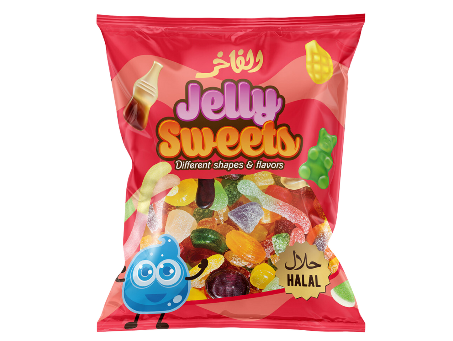 Bonbons à la gelée halal (rouge) 85G x30 AL FAKHR