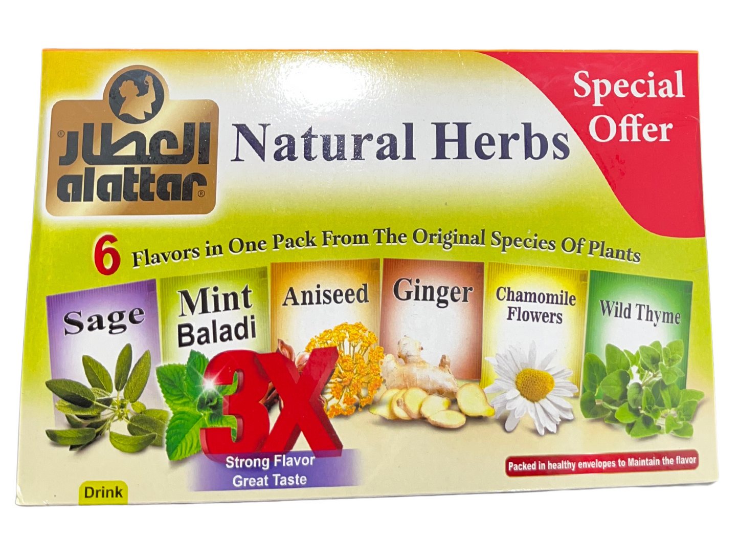 Flower tea 6 flavors 24 bags x 20 ALATTAR