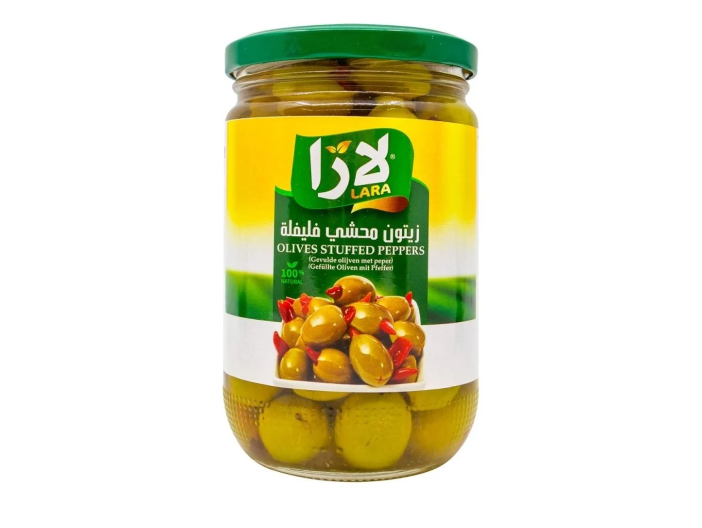 Olives fourré au piment 375G x 12 LARA
