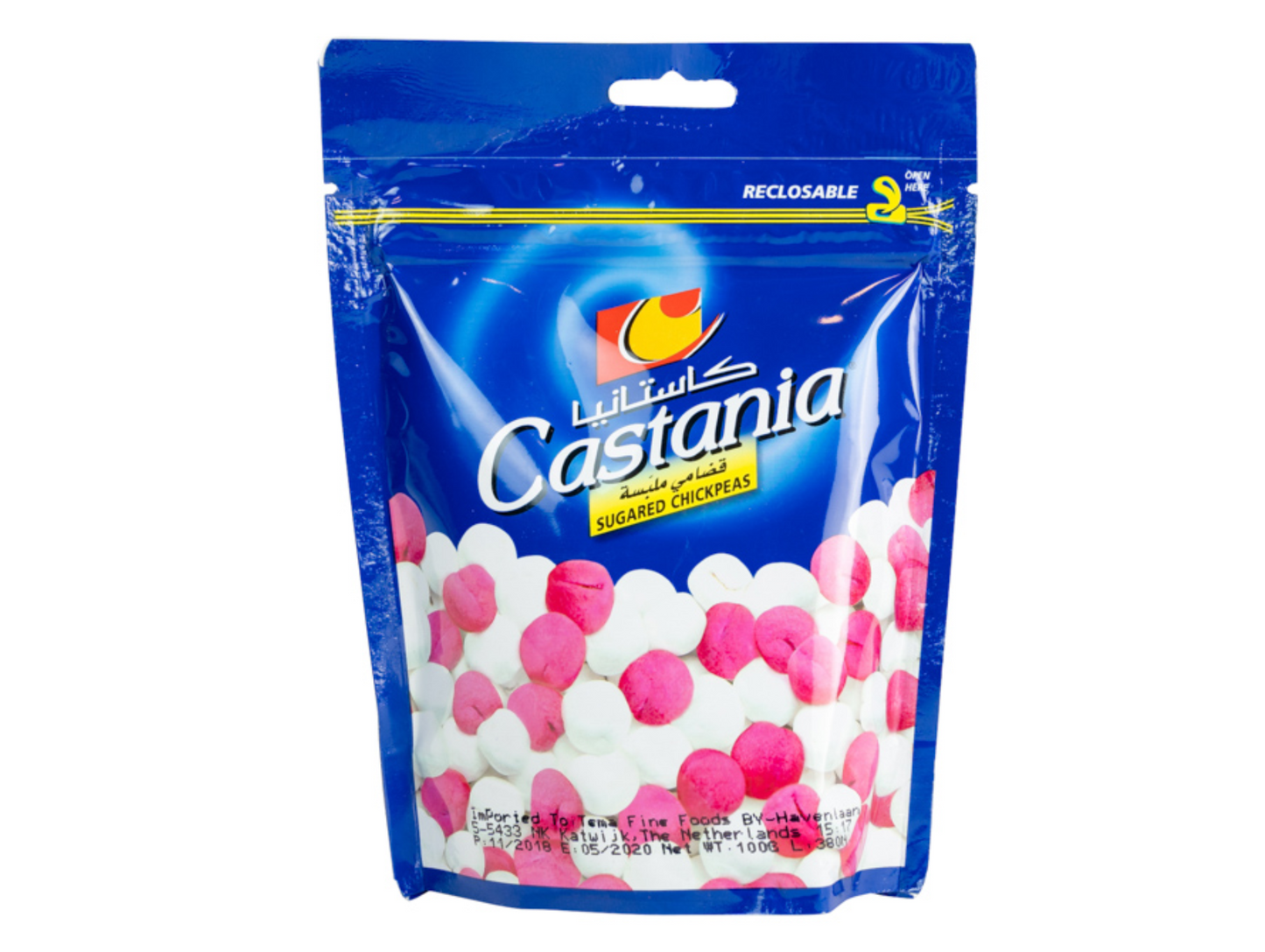 POIS CHICHE SUCRÉS 100G x10 CASTANIA