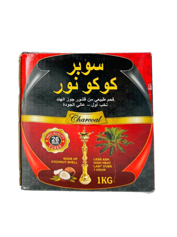 Charcoal for hookah 1KG x15 SUPER COCO NOOR