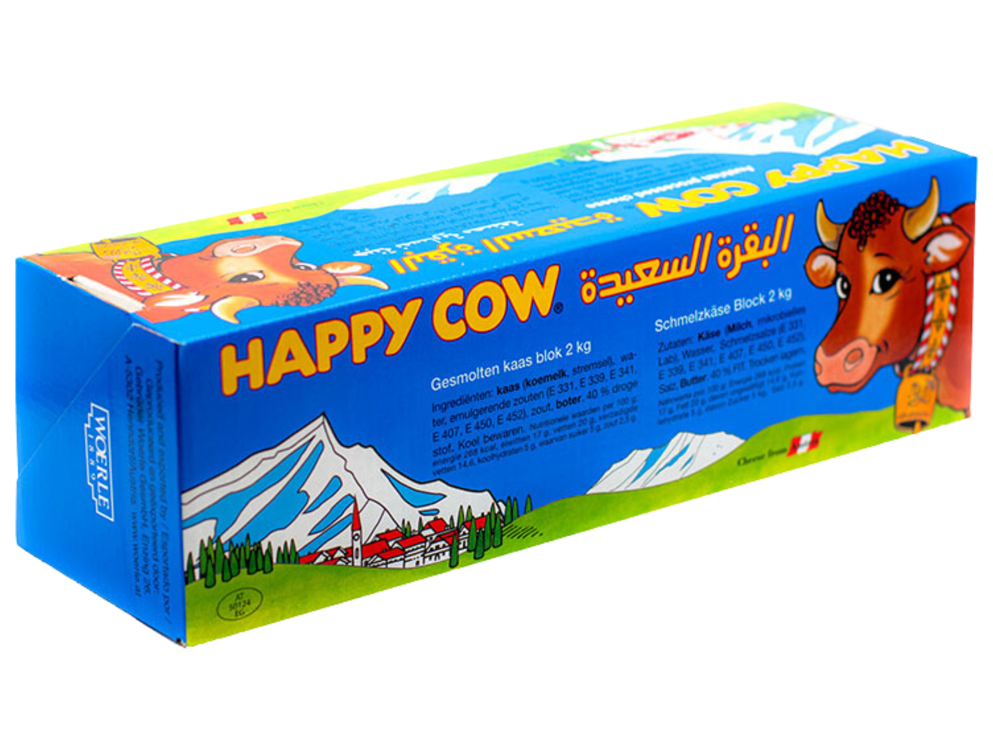Fromage 2KG x10 HAPPY COW