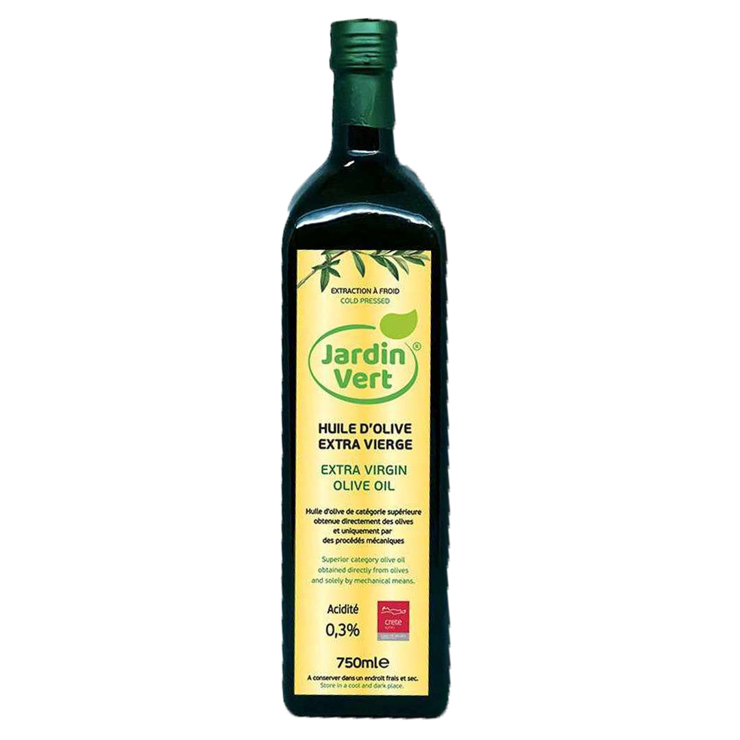 Huile D'olive Extra Vierge De Crète 750mlx12 JARDIN VERT