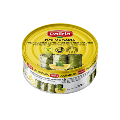 Grape leaves stuffed with rice and herbs 280G x 12 PALIRIA