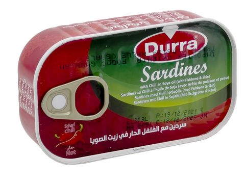 Sardine hot 129G x50 durra