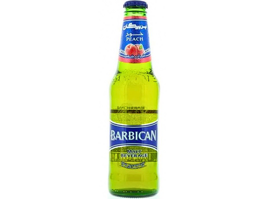 Bière sans alcool saveur pêche 330ML x 24 BARBICAN