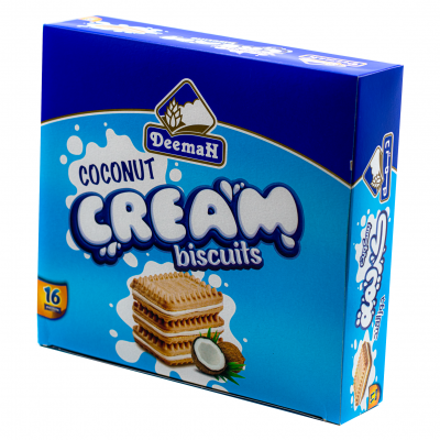 Biscuits fourrés à la noix de coco (16 paquets x21G) x12 DEEMAH