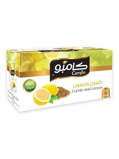 Infusion 20 sachets de 2G  x 6 au cumin et au citron CAMPO